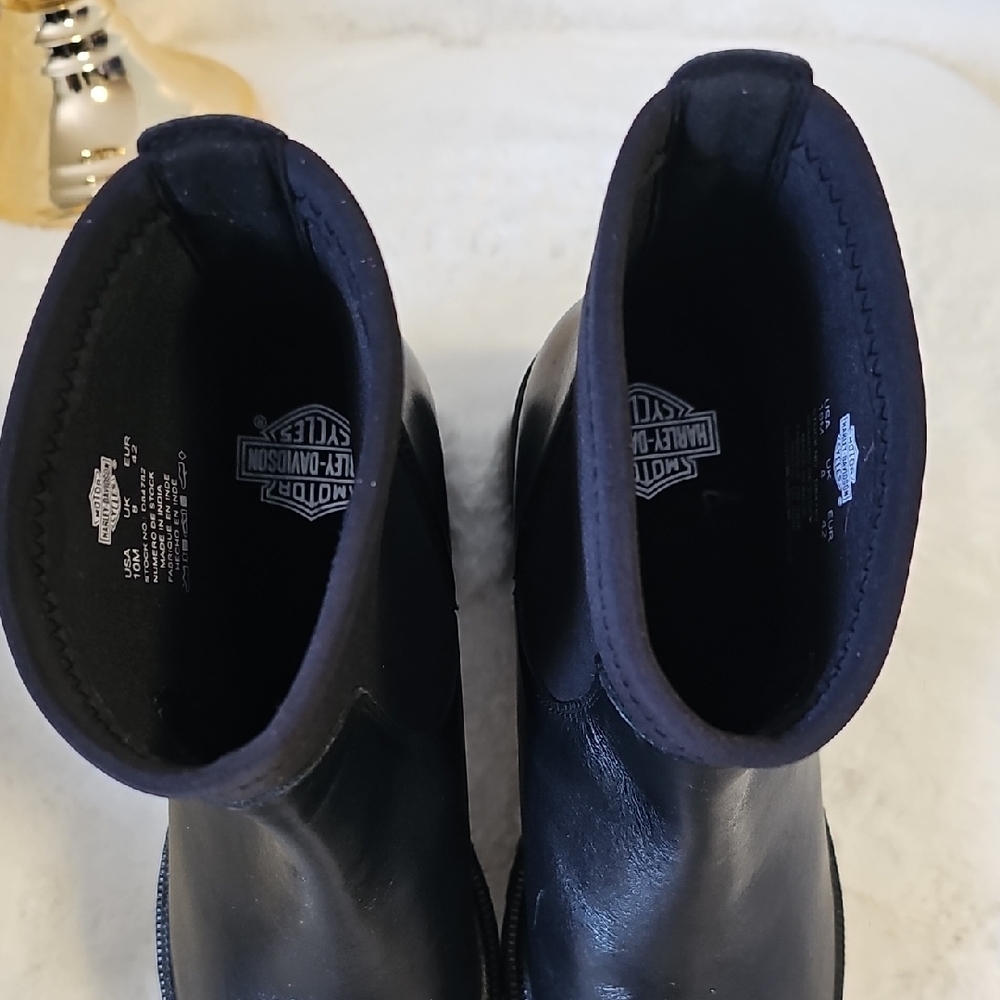 NEW! Harley-Davidson Lenora Black Leather Boots - Picture 7 of 14